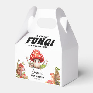 a Little Fungi Mushroom Butterfly Moth Baby Shower Favor Boxes