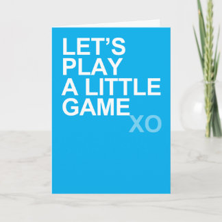 A Little Game (xo) Card