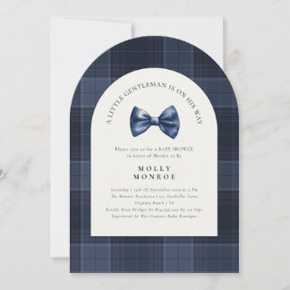 A Little Gentleman is on his way Baby Shower Invitation