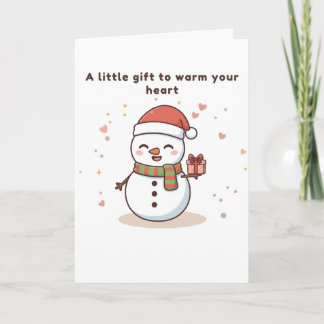 A Little Gift to Warm Your Heart Cute Card