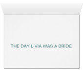 A LITTLE GIRL DRESSED UP AS A BRIDE CARDS (Inside Horizontal (Bottom))