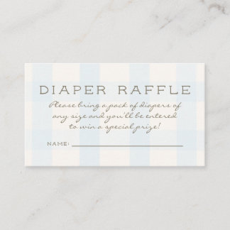 A Little Goose Boy Baby Shower Diaper Raffle Enclosure Card