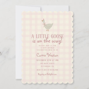 A Little Goose Girl Baby Shower Invitation