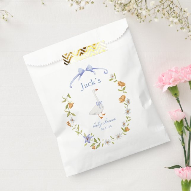 a little gosling blue  favor bag (Sealed)