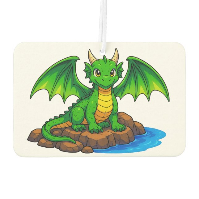 A little green dragon air freshener (Back)