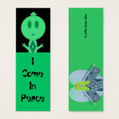 A Little Green Man, Mini Bookmarks (Front & Back)