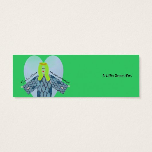 A Little Green Man, Mini Bookmarks (Back)