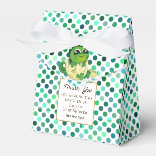 A Little Hatchling DINOSAUR Baby Shower Party Favor Boxes