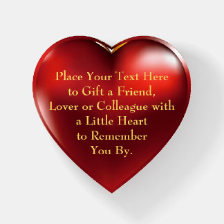 A little Heart - "Personalized" Gift Paperweight