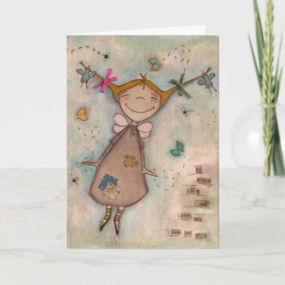 A Little Help Greeting CArd Zazzle