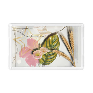 A little Hibiscus Acrylic Tray