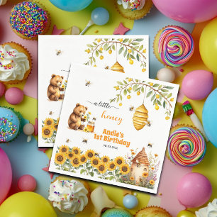 A Little Honey Any Year Birthday Napkins