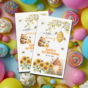 A Little Honey Any Year Birthday Paper Guest Towels