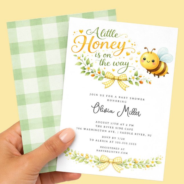 A Little Honey Baby Shower Invitation (Creator Uploaded)