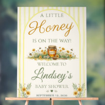 A Little Honey Baby Shower Welcome Acrylic 
