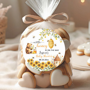 A Little Honey Bee Baby Shower Classic Round Sticker