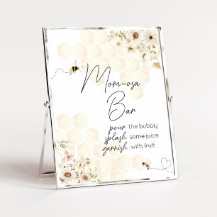 A Little Honey Bee Baby Shower Envelope Station Poster