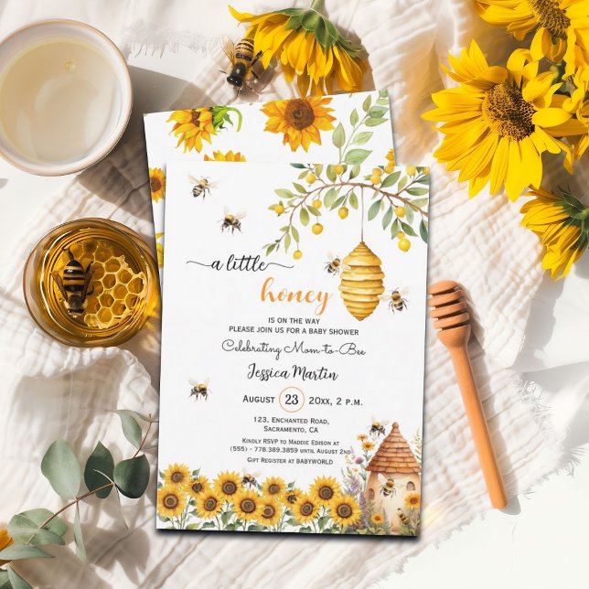 A Little Honey Bee  Baby Shower Invitation (Creator Uploaded)