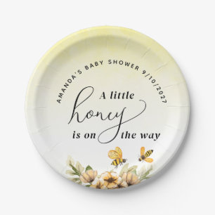 A little honey bee Baby Shower Paper Plates
