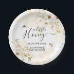 A Little Honey Bee Baby Shower Paper Plates<br><div class="desc">Make your Bee baby shower extra special with these delightful round paper plates! Sturdy yet stylish,  these plates are perfect for serving delicious bites while complementing your theme in the most adorable way.

BS790</div>