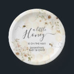 A Little Honey Bee Baby Shower Paper Plates<br><div class="desc">Make your Bee baby shower extra special with these delightful round paper plates! Sturdy yet stylish,  these plates are perfect for serving delicious bites while complementing your theme in the most adorable way.

BS790</div>