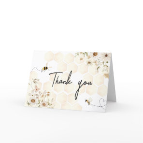 A Little Honey Bee Baby Shower  Thank You Card