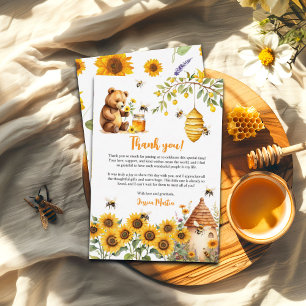 A Little Honey Bee Baby Shower Thank You Card
