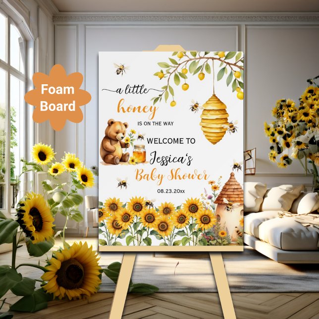 A Little Honey Bee  Baby Shower Welcome Foam Board (Creator Uploaded)