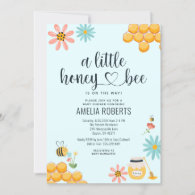 A Little Honey Bee Is On The Way Baby Shower Invitation