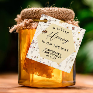 A little Honey Gender Neutral Baby Bee Baby Shower Favor Tags