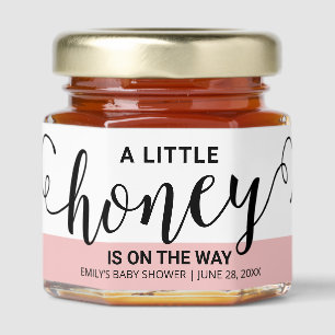 A Little Honey Is On The Way Baby Girl Shower Gift Honey Jar Favors