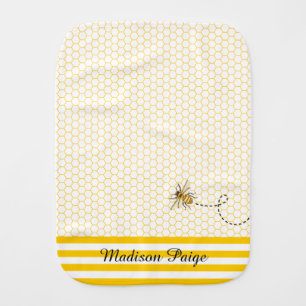 A little Honey Is On The Way Baby Shower Baby Burp Cloth