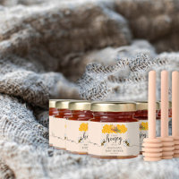 A Little Honey Is On The Way Baby Shower Beige