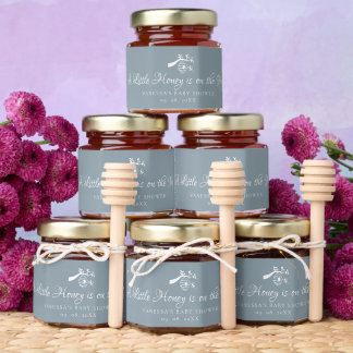 A little honey is on the way Baby Shower Favor Jar Favors