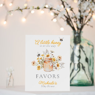 A Little Honey Is On The Way Baby Shower Favors Foam Board