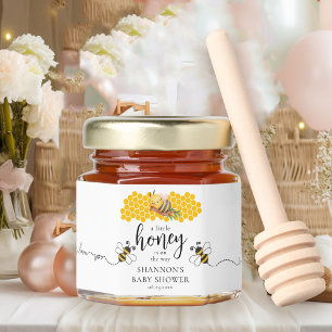 A Little Honey Is On The Way Baby Shower Honey Jar Favors