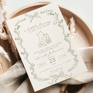 A Little Honey Is On The Way Baby Shower Invite