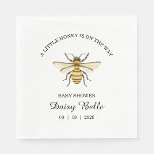 A little Honey Is On The Way Baby Shower Napkins