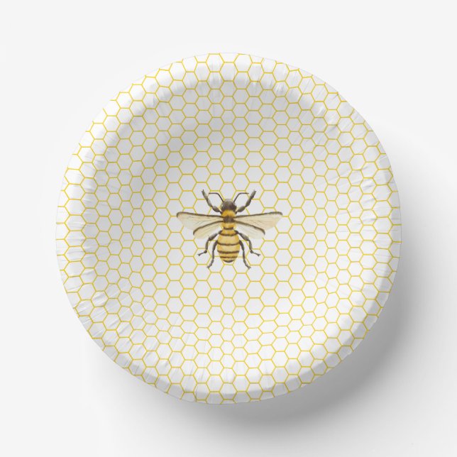 A little Honey Is On The Way Baby Shower Paper Bowls (Front)