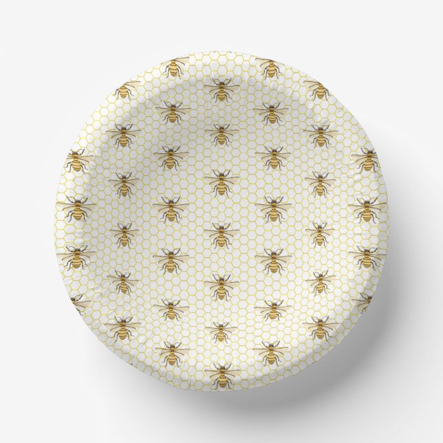 A little Honey Is On The Way Baby Shower Paper Bowls (Front)