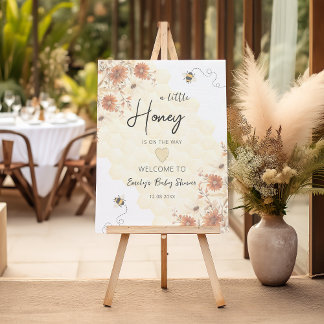 A Little Honey Is On The Way Baby Shower Welcome Foam Board