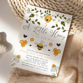 A Little Honey is On The Way Bee Baby Shower Invitation