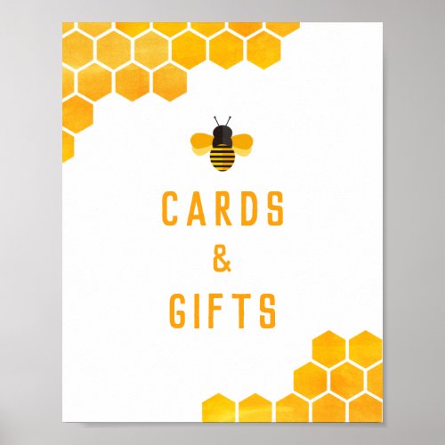 A Little Honey Is On The Way Cards and Gifts Poster