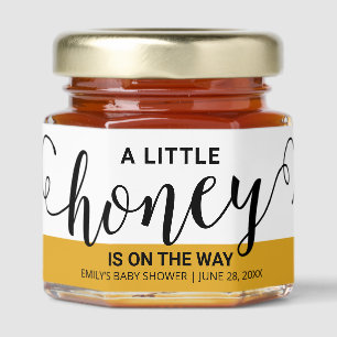 A Little Honey is On the Way Sweet Baby Shower Honey Jar Favors