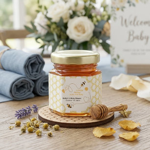 A Little Honey Is On The Way Sweet Bumblebee Baby Jar Favors