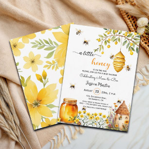 A Little Honey Jar Baby Shower Invitation