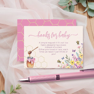 A Little Honey On The Way Pink Bee Books For Baby Enclosure Card