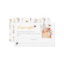 A Little Honey On The Way Watercolor Baby Shower Enclosure Card
