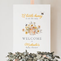 A Little Honey On The Way Watercolor Baby Shower Foam Board