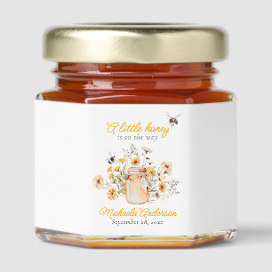 A Little Honey On The Way Watercolor Baby Shower Honey Jar Favors